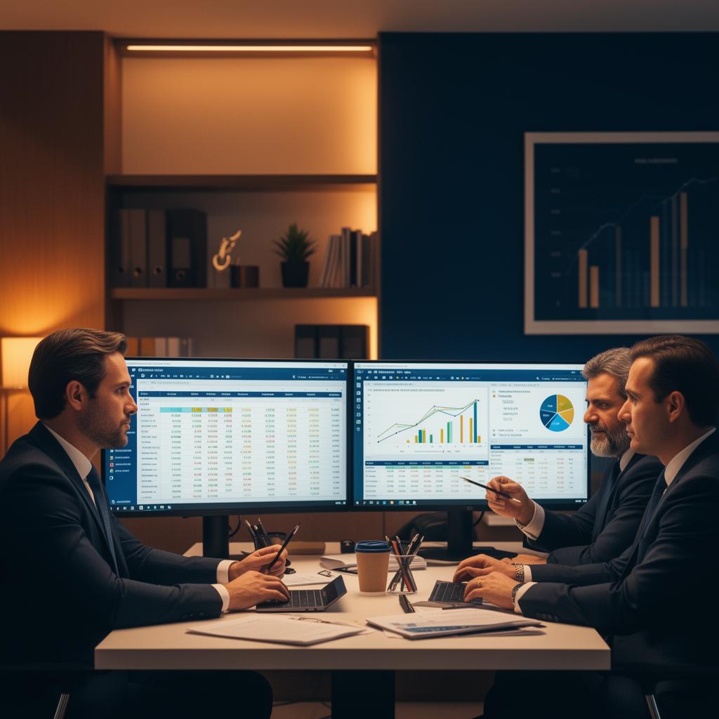 Executivos analisando precificação